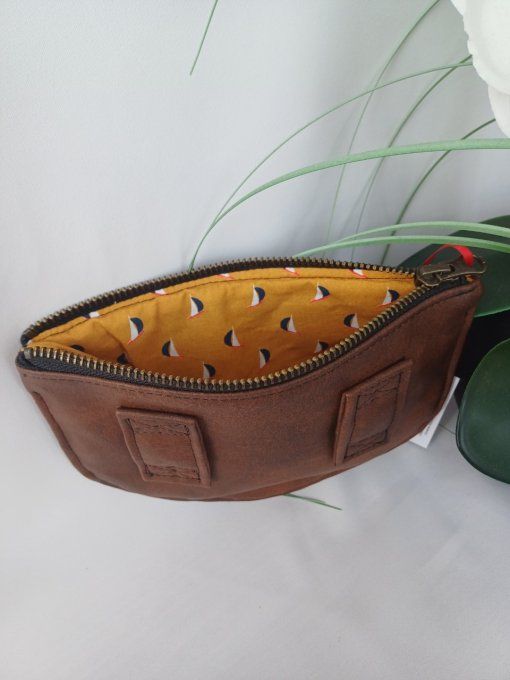 Pochette marron