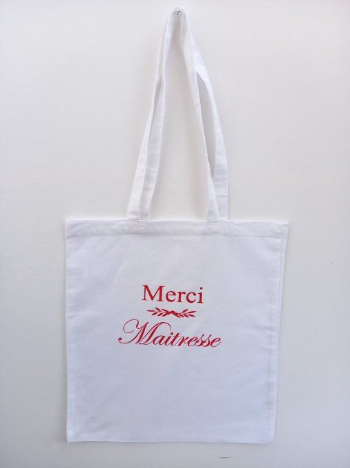 Tote bag Merci Maitresse